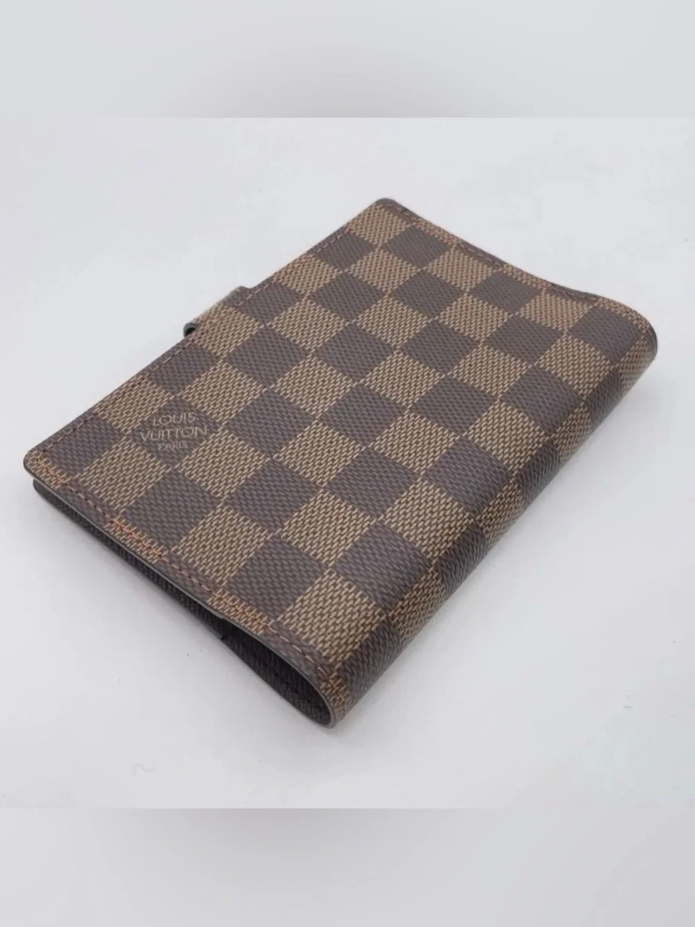 Auth Louis Vuitton Damier Ebene Agenda PM Notebook